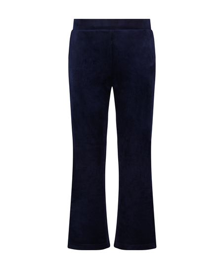 Velours Pyjama Pants, Blue