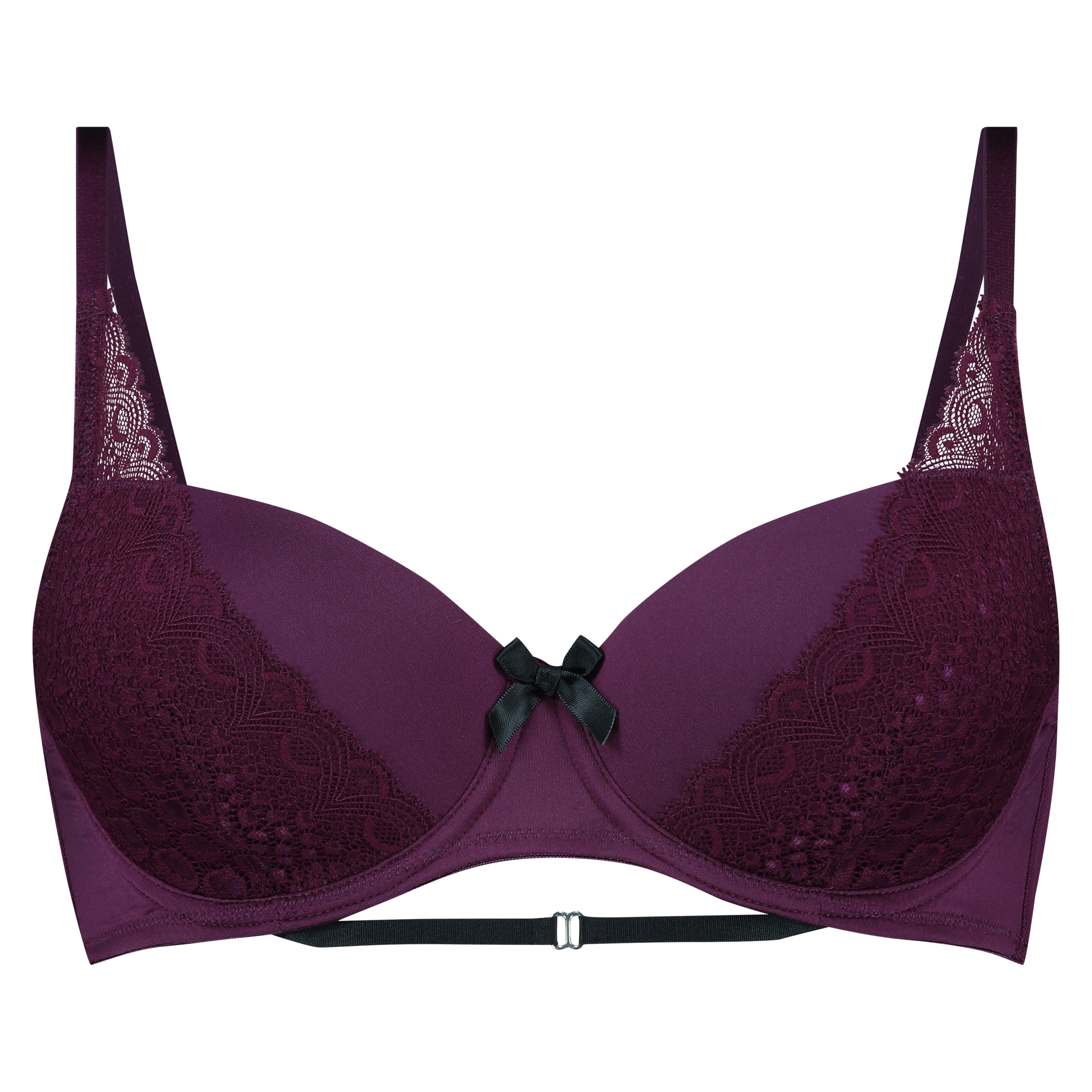 Selene padded underwired bra, Purple, main
