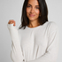 Long-Sleeved Pyjama Top, Beige