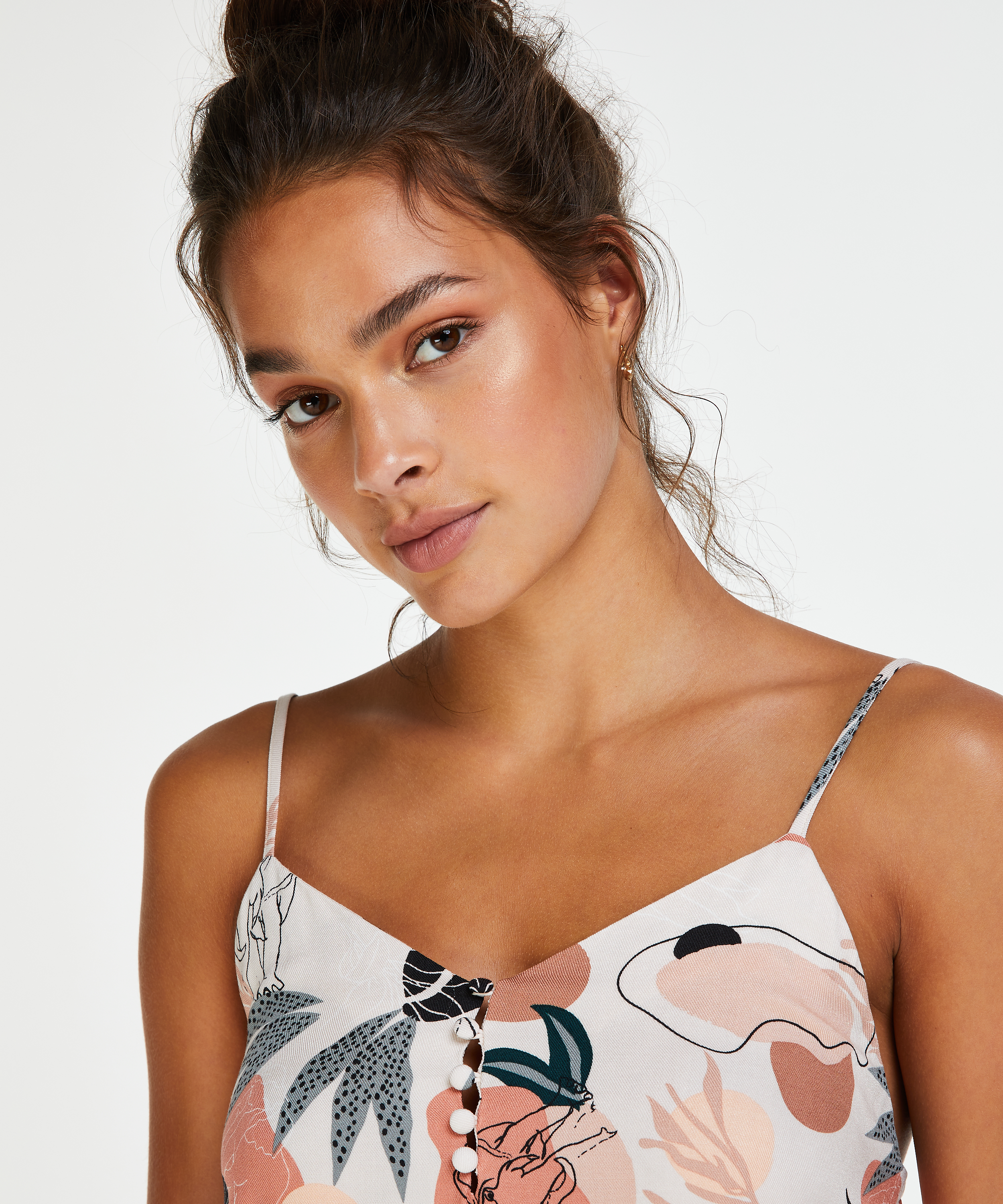 Woven cami, Pink, main