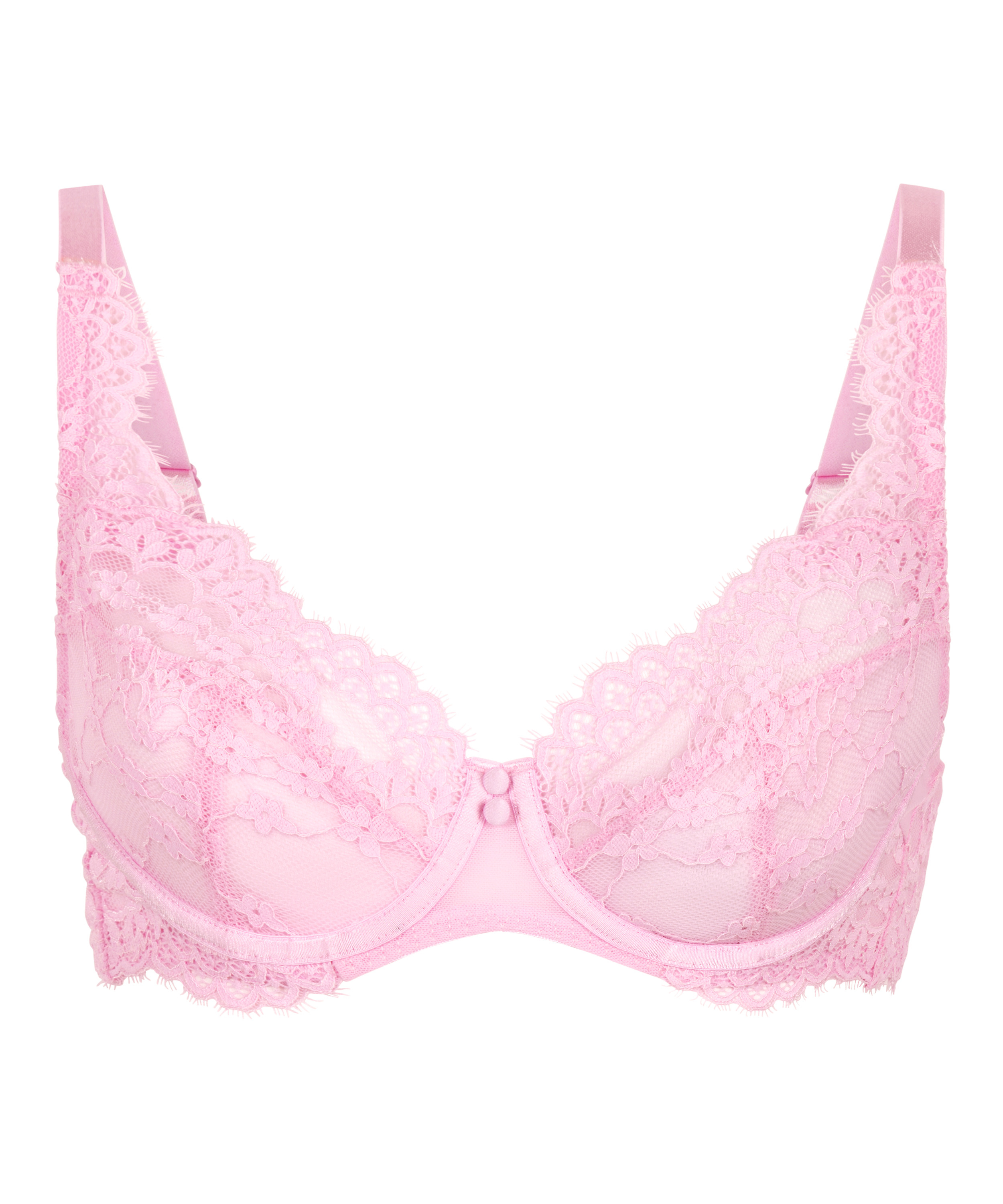 Daisy Non-Padded Underwired Bra, Pink, main