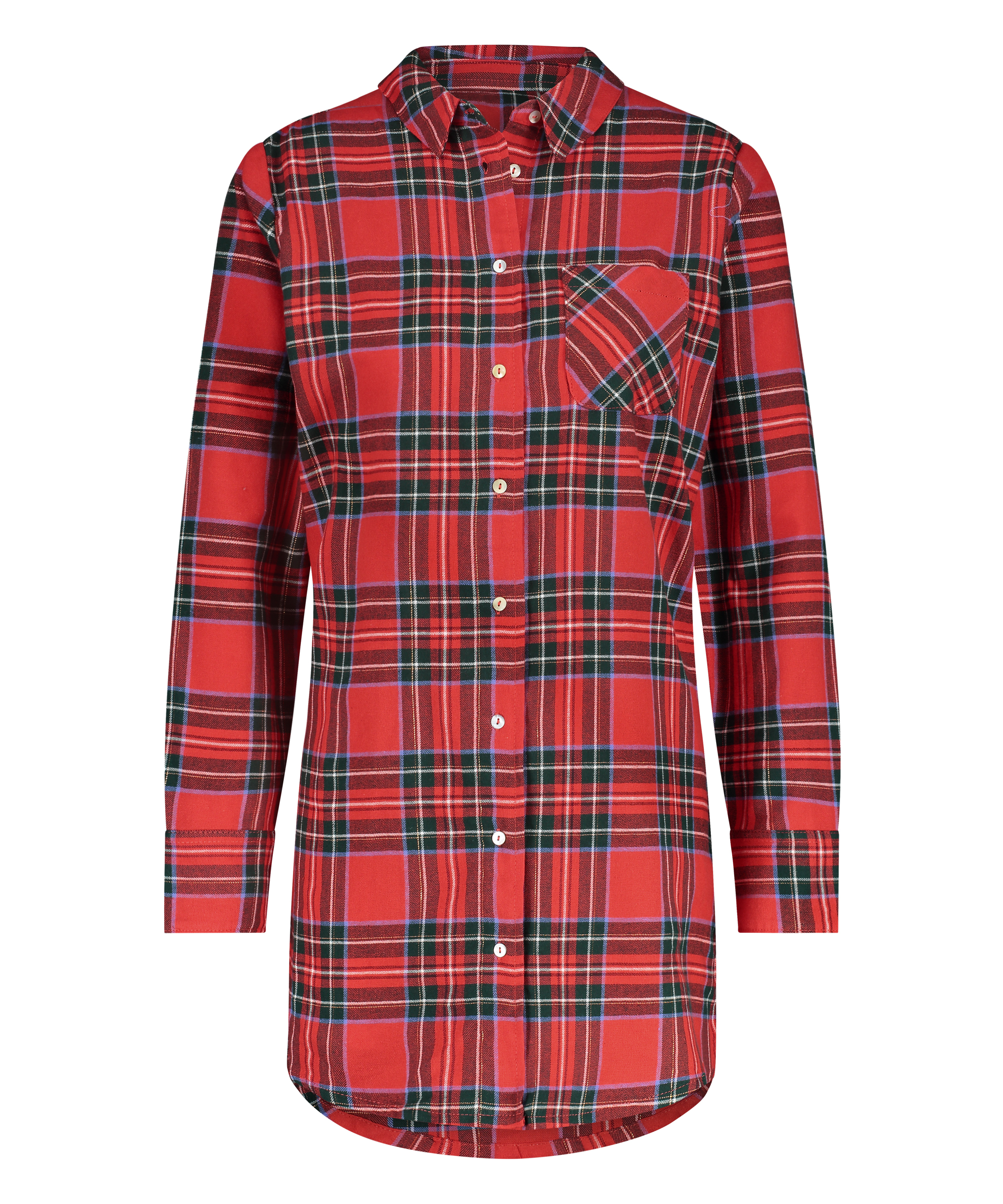 Menshirt nightshirt Jersey, Red, main