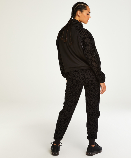 HKMX Leopard Jacket, Black