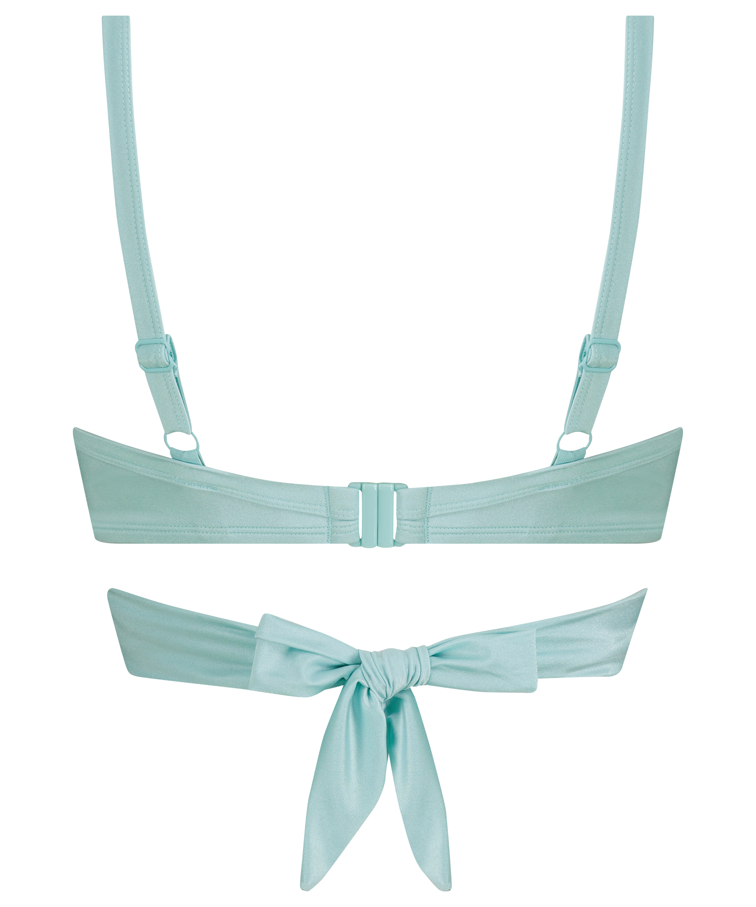 Sydney Padded Underwired Push-Up Bikini Top, Blue, main