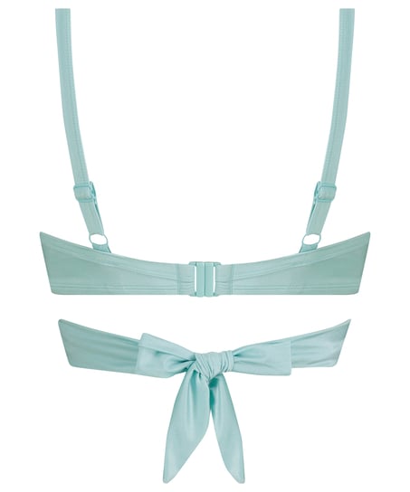 Sydney Padded Underwired Push-Up Bikini Top, Blue