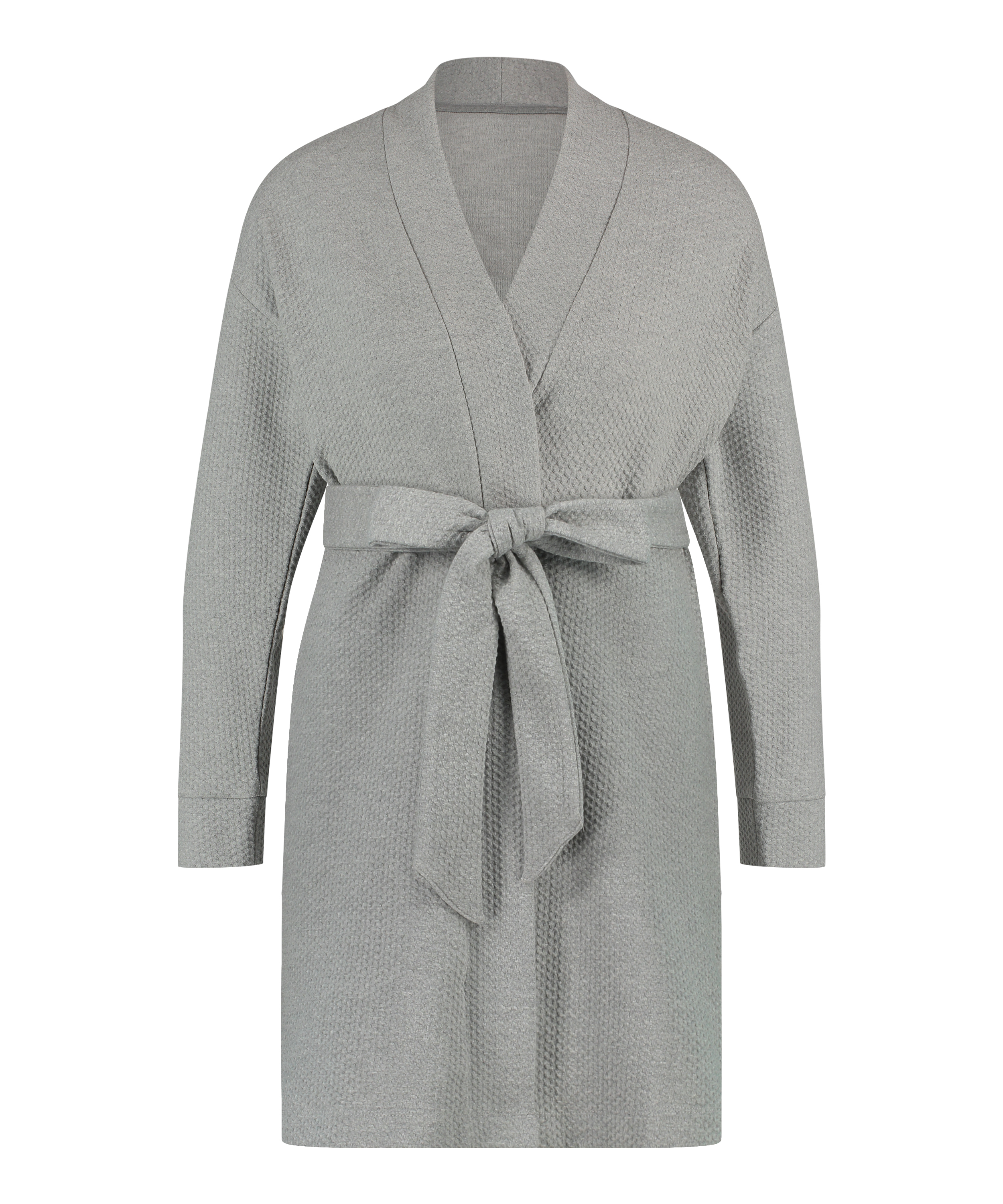 Jacquard Bathrobe, Grey, main