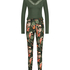 Dahlia Long-sleeved Pyjama Set, Green