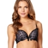 Padded underwired push-up bra Elle, Black