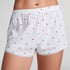 Pointelle Pyjama Shorts, White
