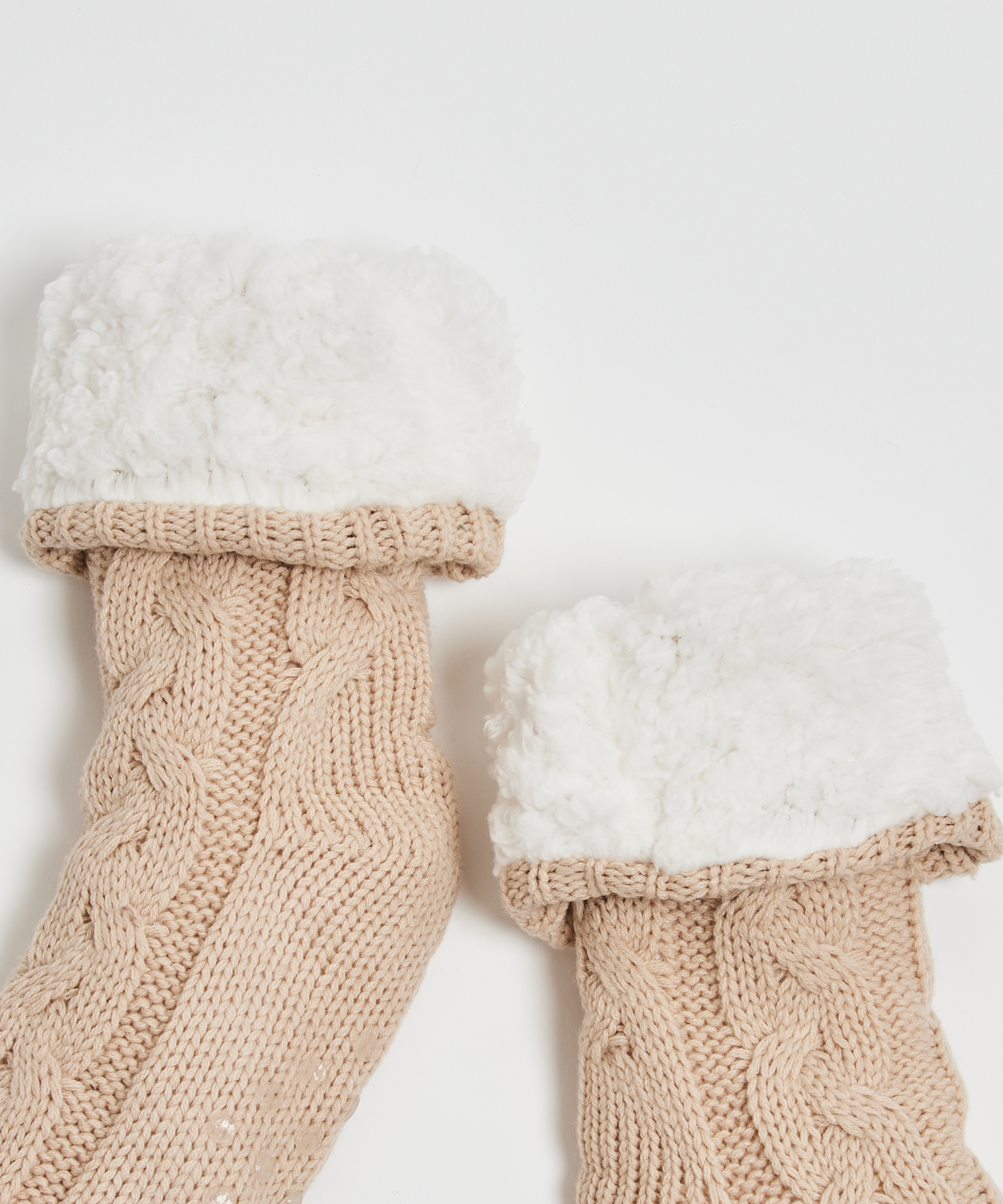 1 pair of knitted socks, White, main