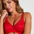 Nina Non-Padded Underwired Minimizer Bra, Red