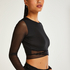HKMX Crop top, Black
