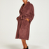 Fleece Bathrobe, Purple