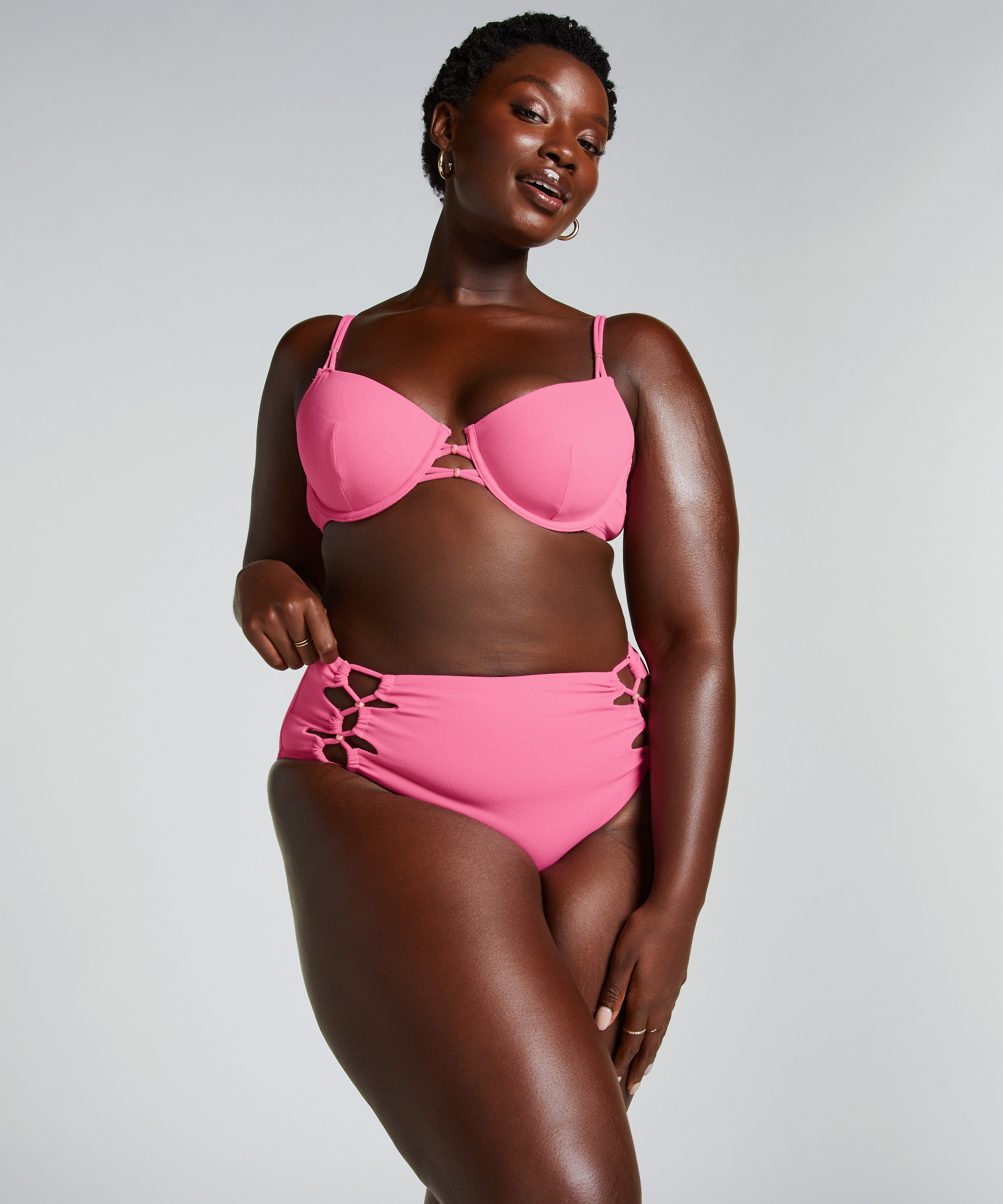 Holbox Rio Bikini Bottoms, Pink, main