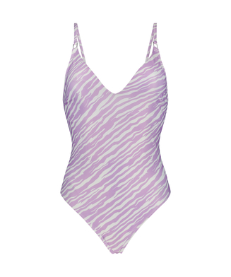 Zebra swimsuit, Purple