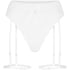 Withney Suspender Thong, White