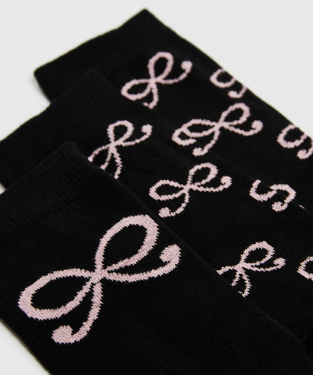 2 Pairs Cotton Socks, Grey