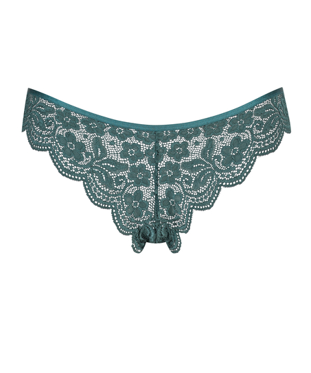 High leg Brazilian, Blue