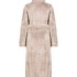 Fleece Bathrobe, Brown