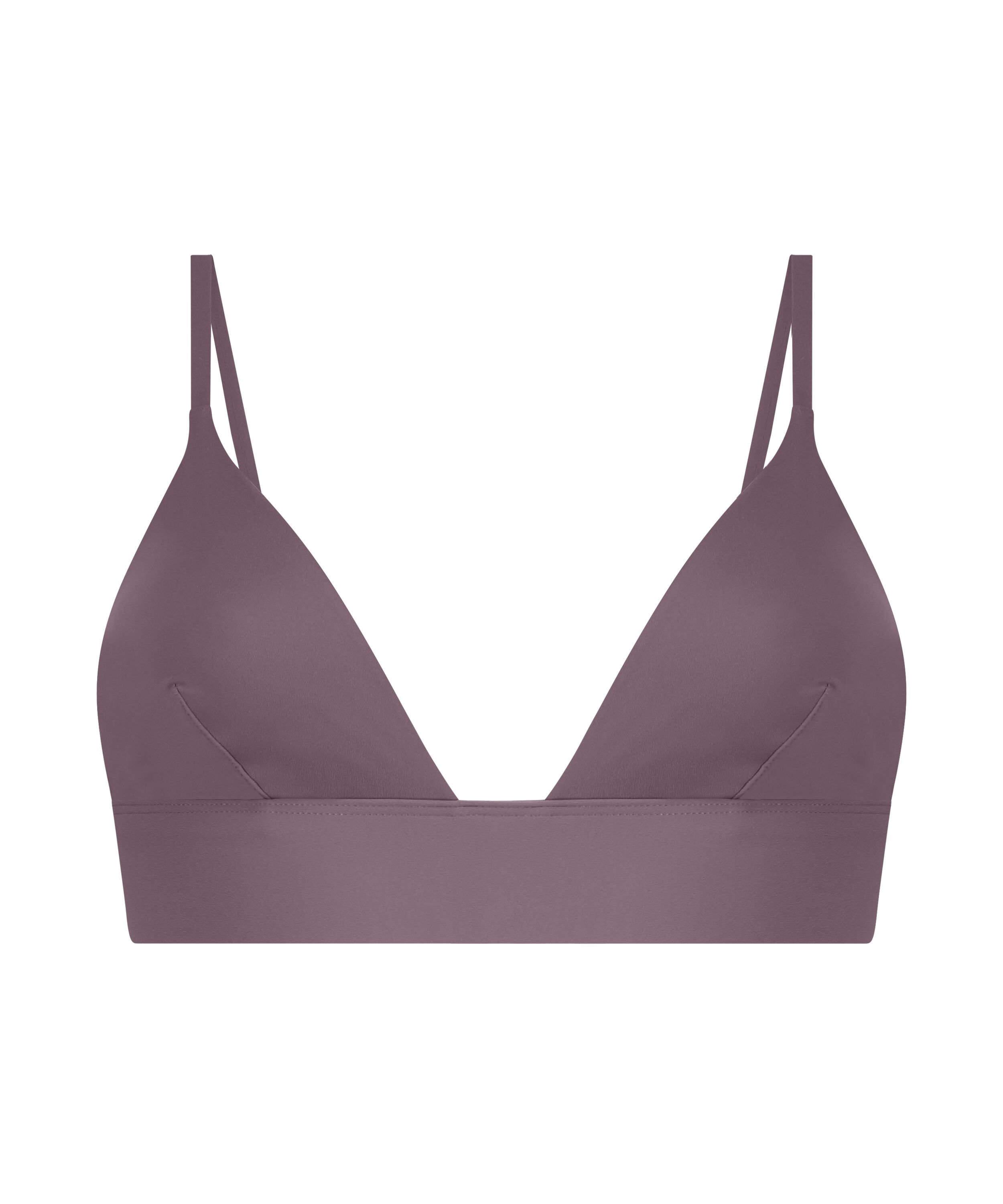Smooth Triangle Bralette, Brown