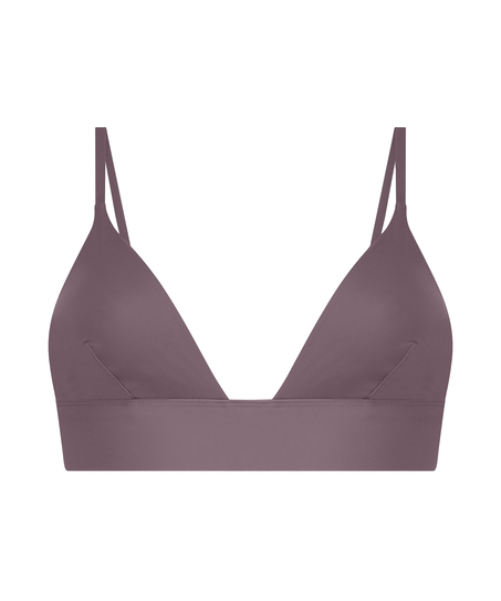 Smooth Triangle Bralette, Brown