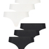 6-pack invisible cotton Brazilian, White