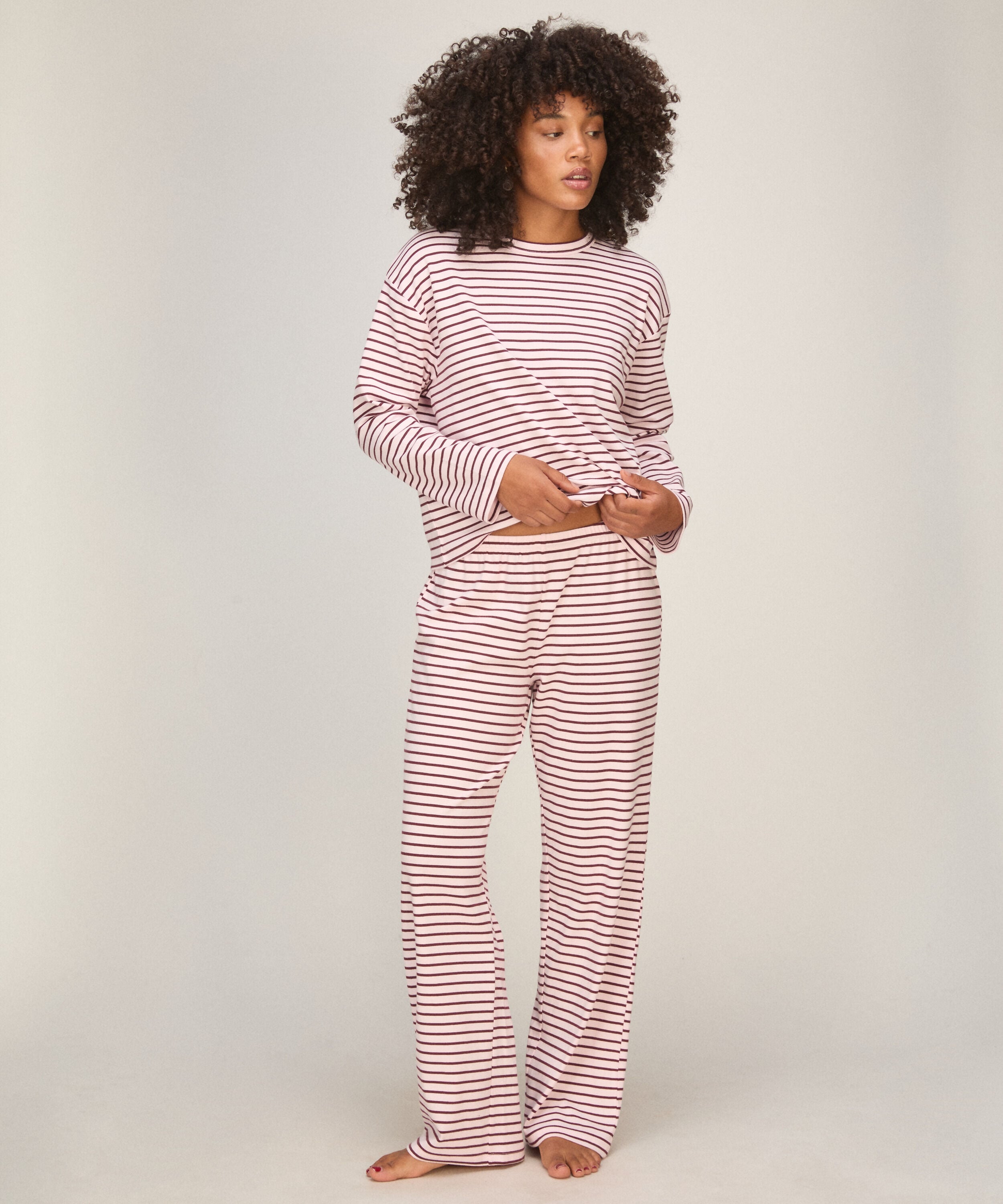 Pyjamaset Cotton Jersey, Pink
