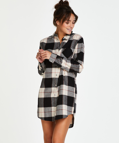 Longsleeved Nightshirt, Black