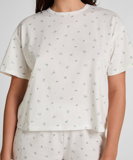 Pyjama Set Cotton Jersey, White