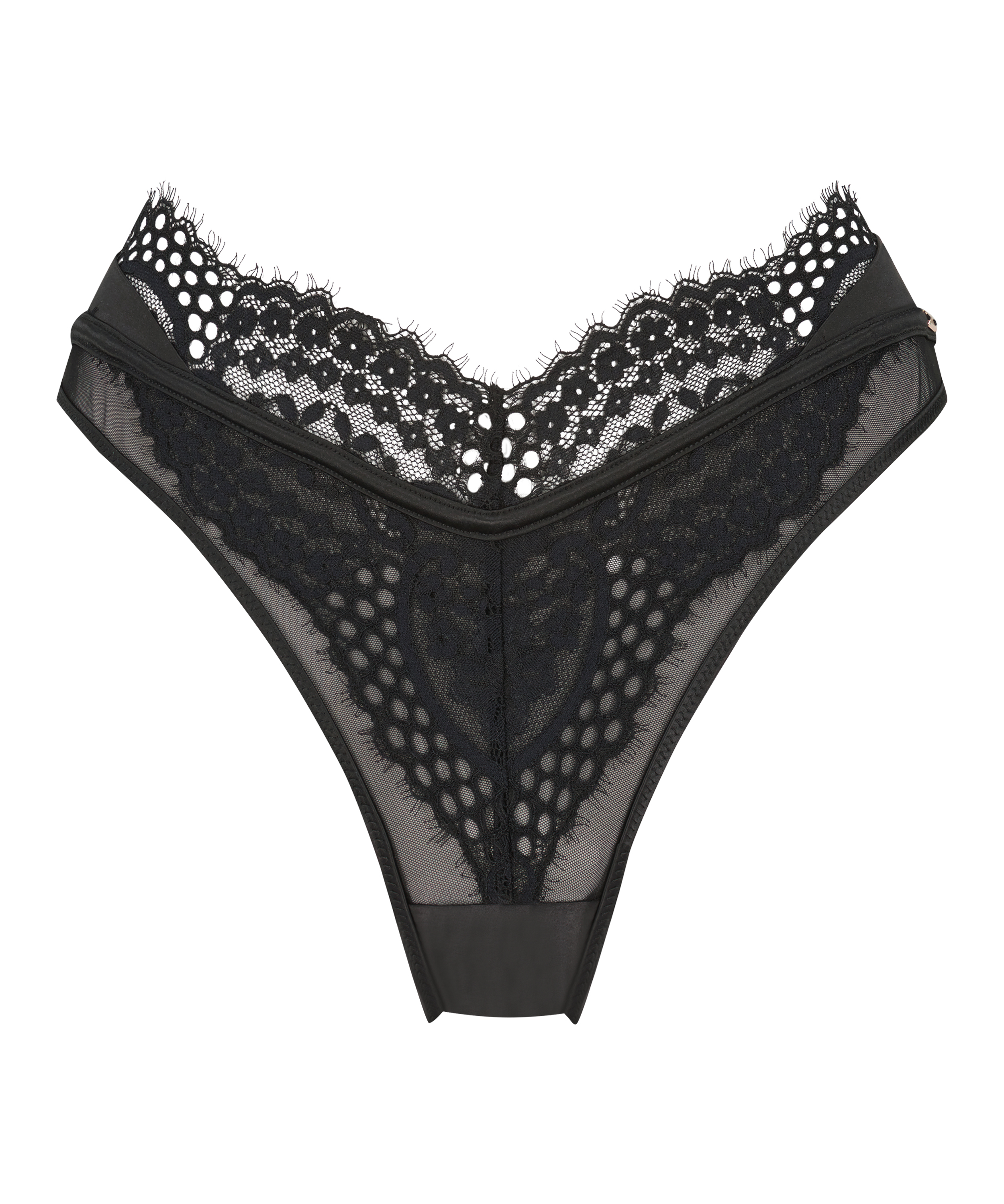 Veronica High Leg Brazilian, Black, main