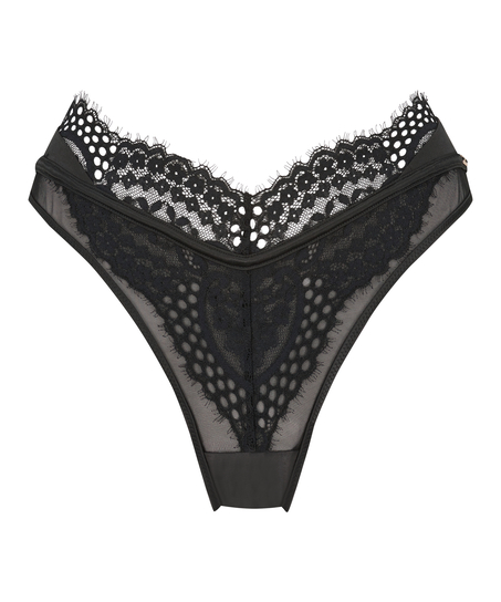 Veronica High Leg Brazilian, Black