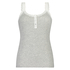 Singlet top cami rib lace, Grey