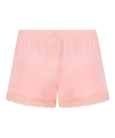 Short Velours Lace, Pink