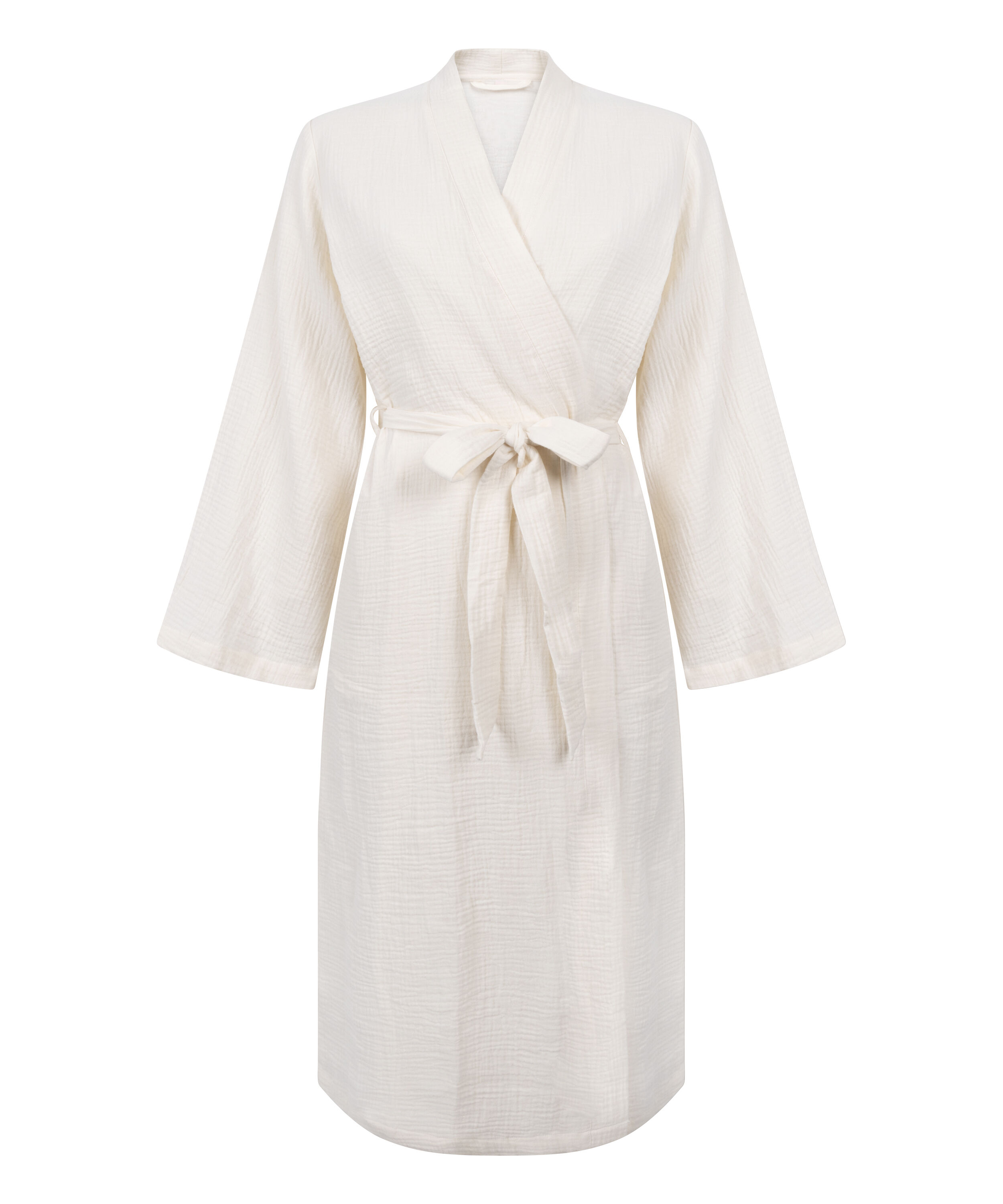 Muslin Robe Long, White