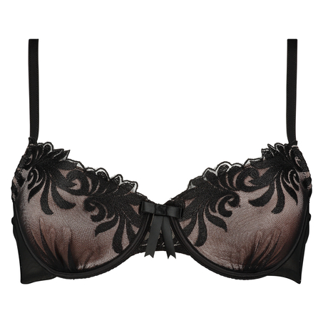 Padded underwired bra Vanity, Black