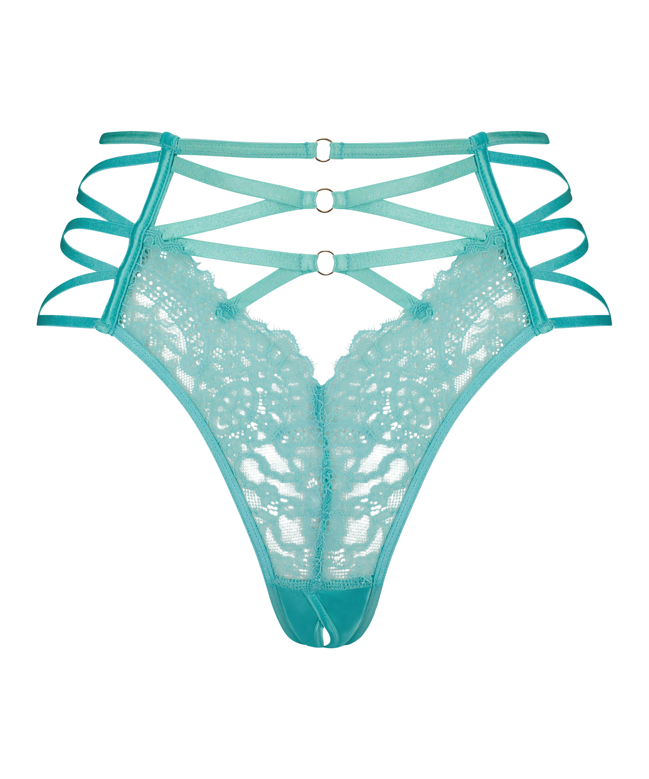 Monet Open Crotch Brazilian, Green, main