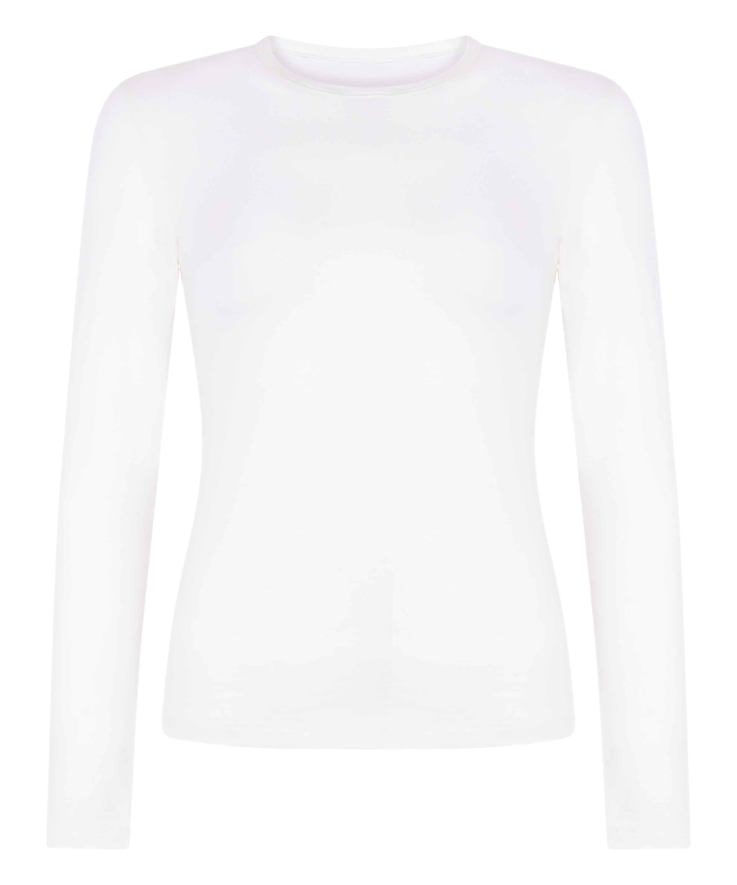 Longsleeved Shirt from Soft Cotton, White, main
