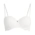 Marine Padded Underwired Strapless Bra, White