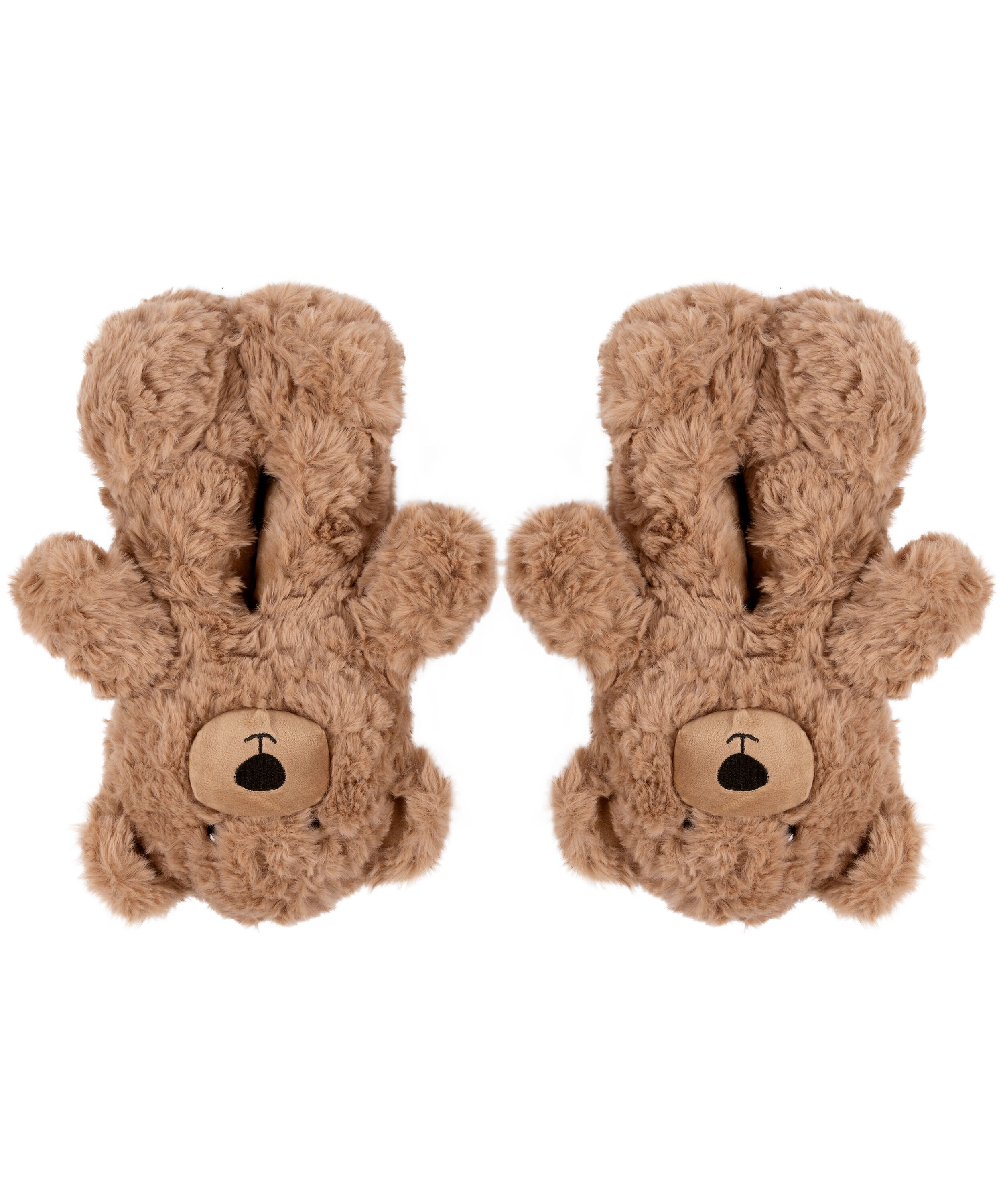 Slippers Teddy Bear, Beige