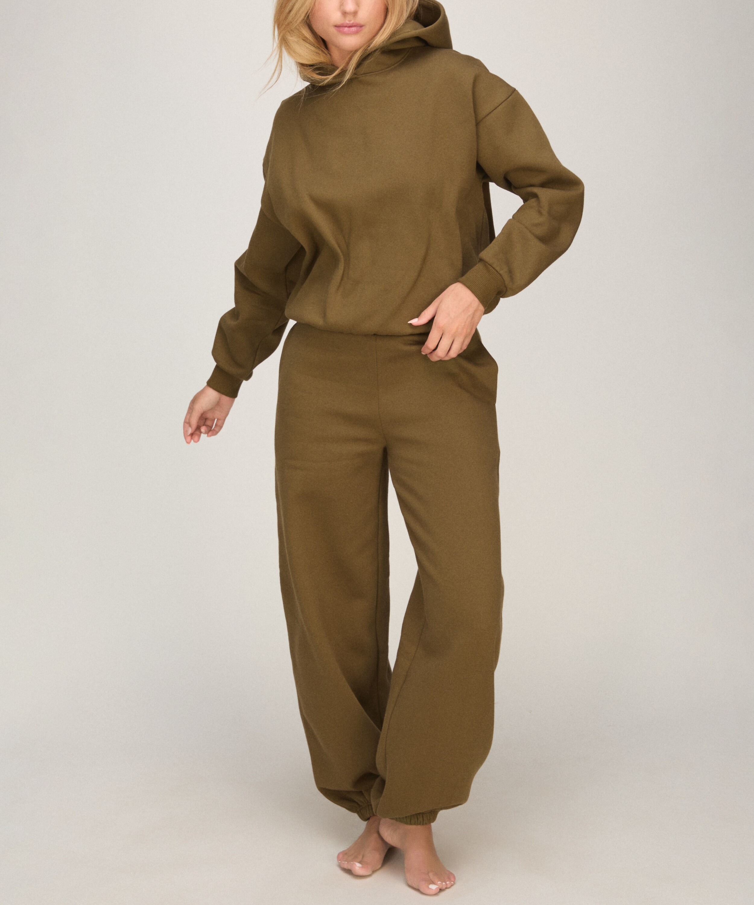 Jogger brushed sweat, Green Jogger brushed sweat, Green