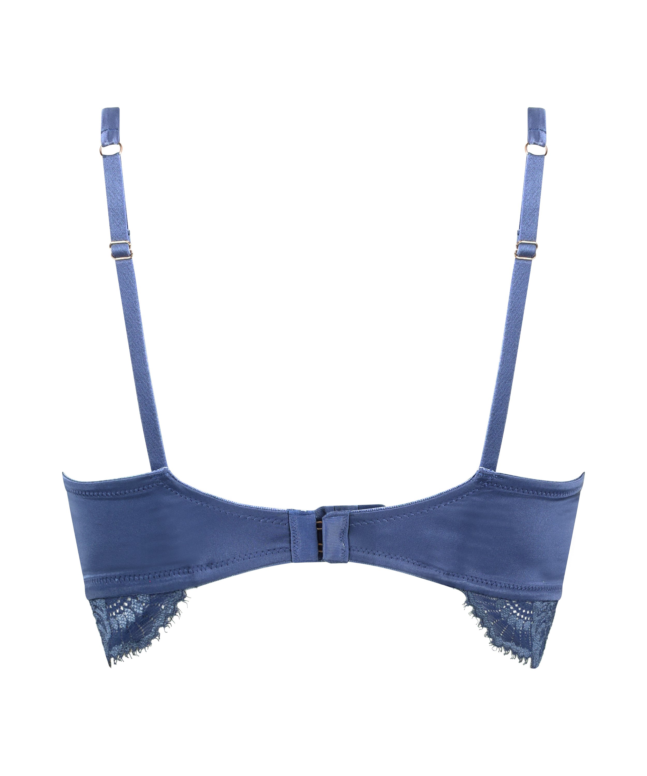 Daan Non-Padded Longline Underwired Bra, Blue, main