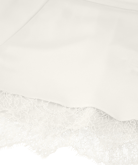 Camille Satin Short, White