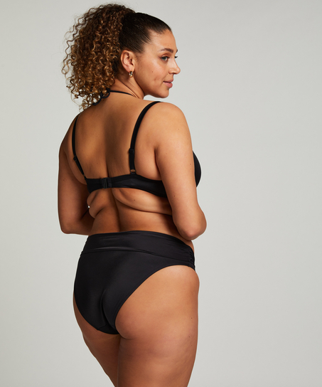 Luxe padded Underwired Bikini Top, Black