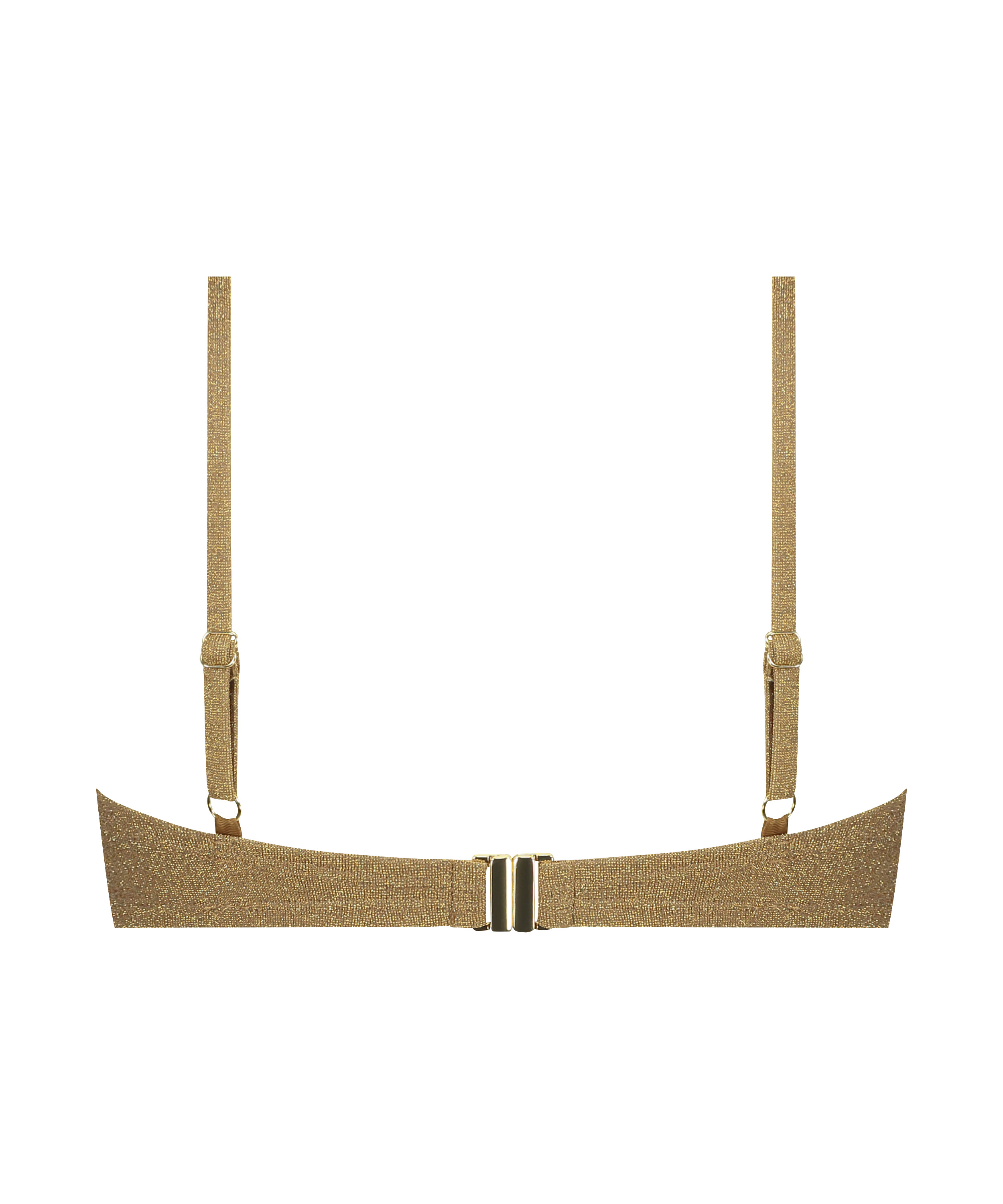 Goldie Shimmer Bikini Top, Yellow, main