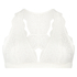 Halter racerback bralette, White
