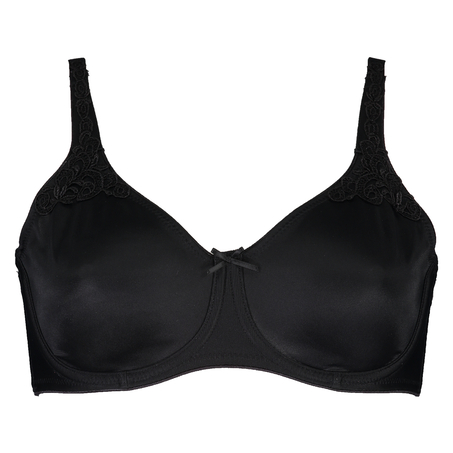 Non-Padded Underwired Minimizer Bra, Black