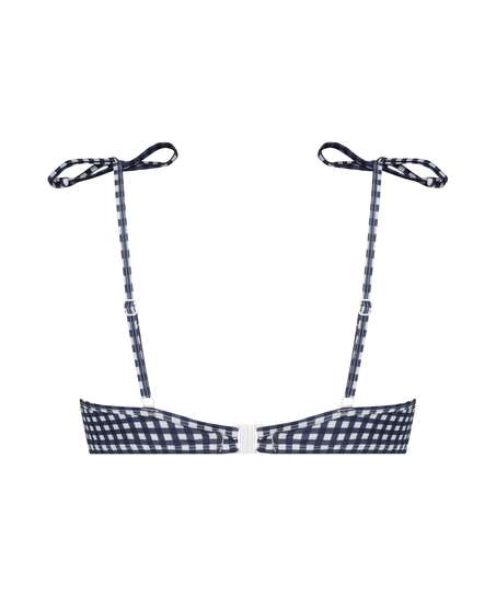 Seychelles padded underwired bikini top, Blue