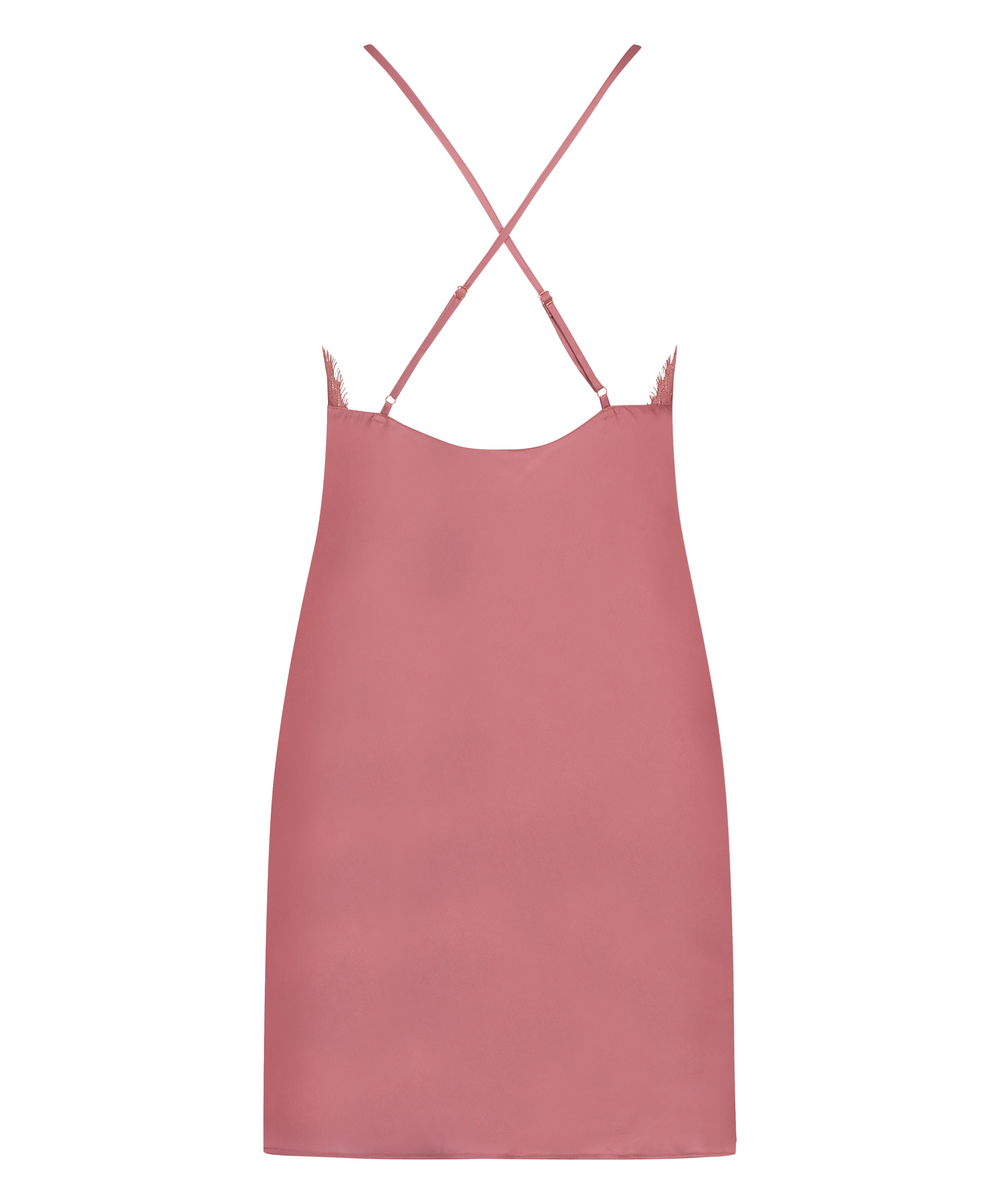 Zara Satin Slip Dress, Pink, main