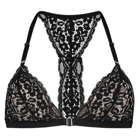 Marina Padded Triangle Bralette, Black