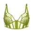Billie Non-Padded Longline Underwired Bra, Green